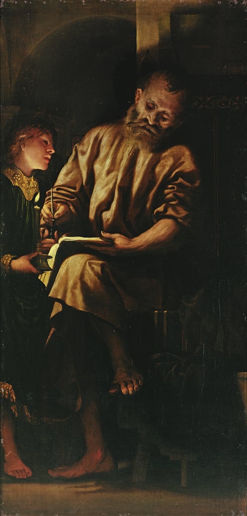 San Matteo e l  angelo  di Girolamo Romanino