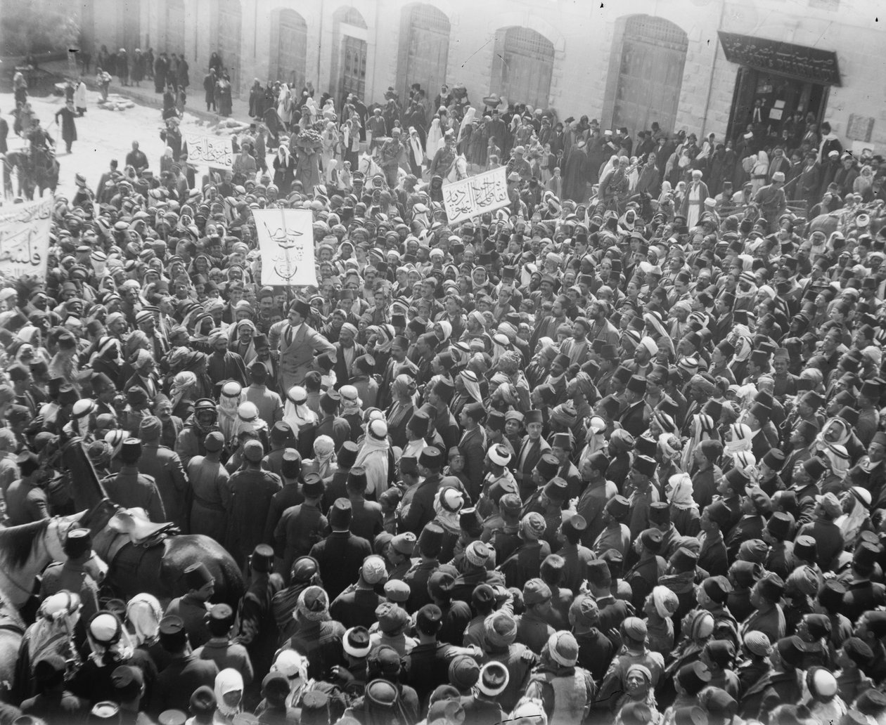 Dimostrazione araba, 1920 da Unbekannt Unbekannt