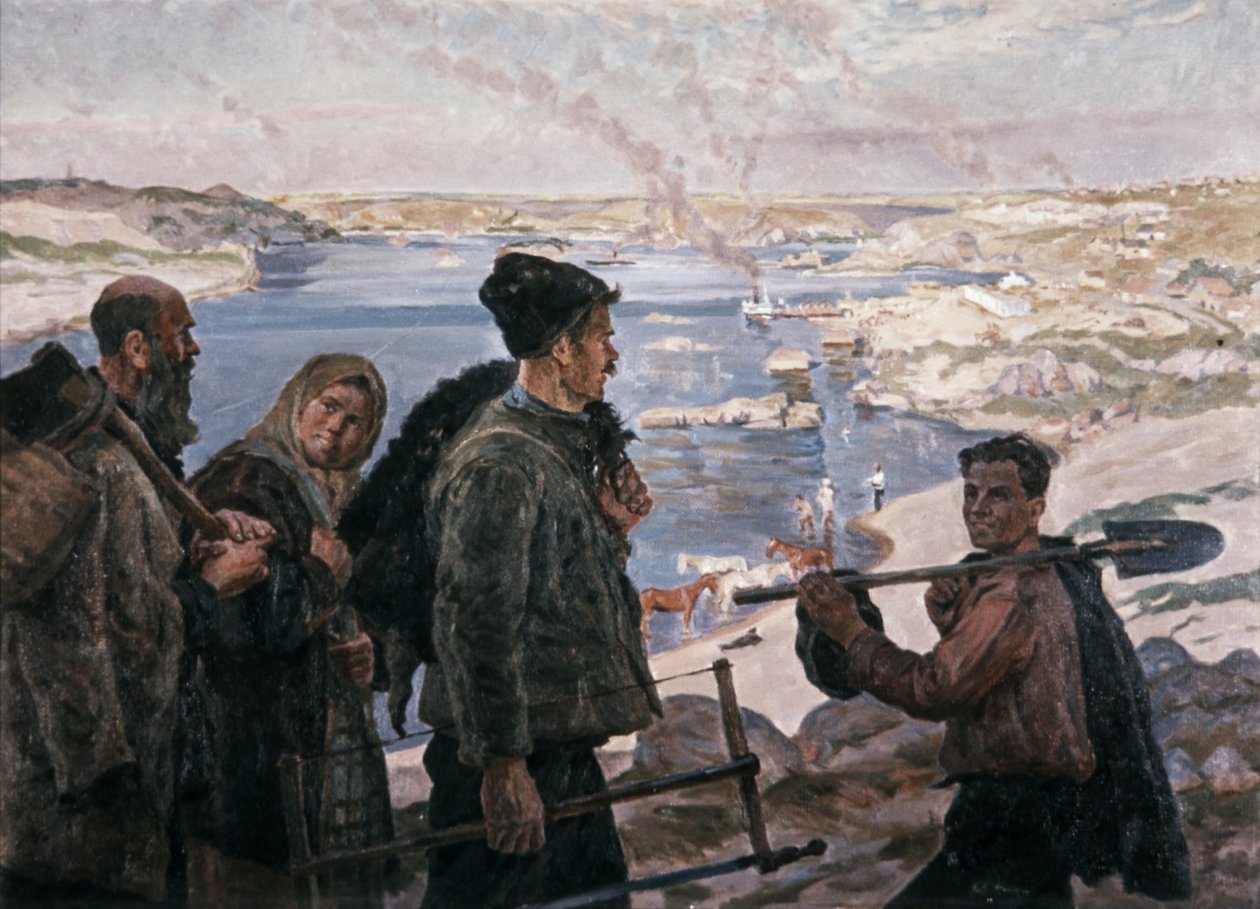 Costruttori del Dnieper Hydro, 1937 da Unknown