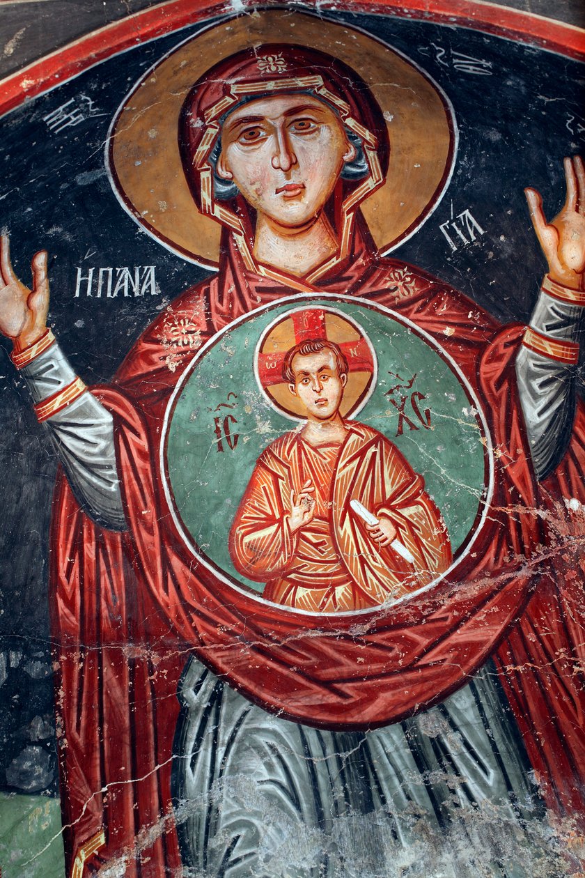 Affresco bizantino del XV secolo, Santa Maria, Chiesa dell