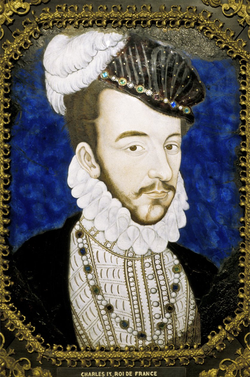 Museo di Metz - Smalto di Limoges del XVI secolo - rappresentante Re Carlo IX da Unknown