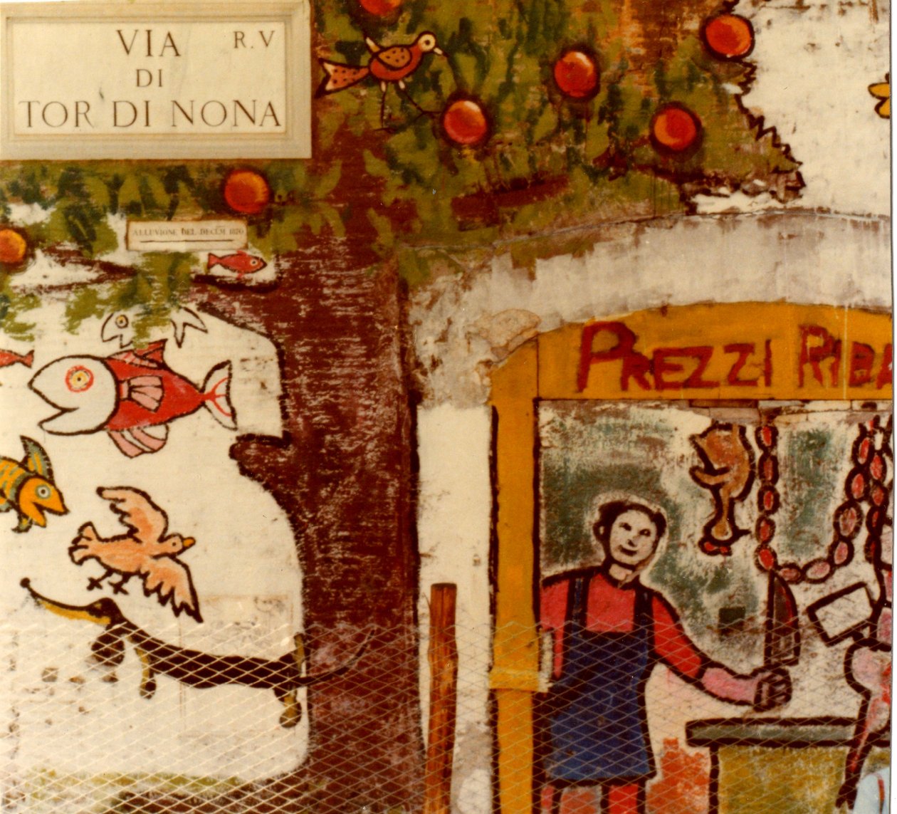 Murales in Via di Tor di Nona, Roma, 1977 da Unknown