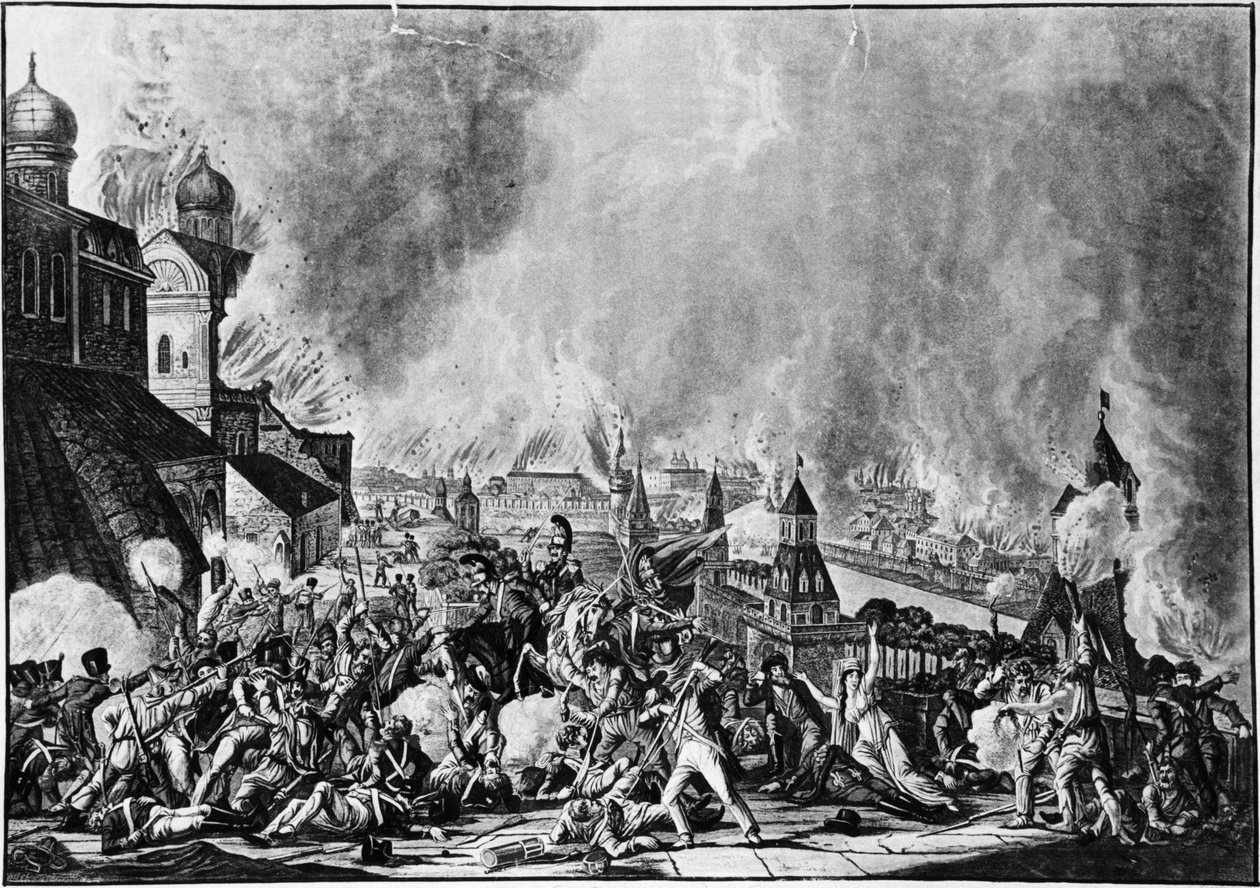 Guerra napoleonica del 1812, incendio di Mosca, 15 settembre 1812 da un