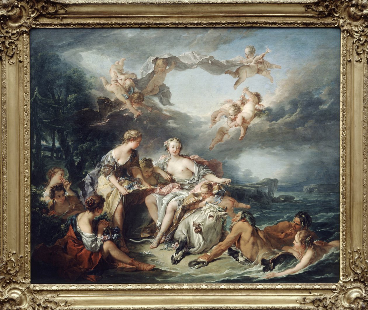 Il rapimento di Europa - di Boucher, 1747, Musée du Louvre da Unknown
