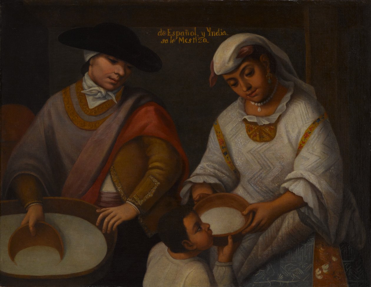 Da spagnolo e indiana, meticcio (De Español y India sale Mestizo), inizio XVIII secolo da Mexican School