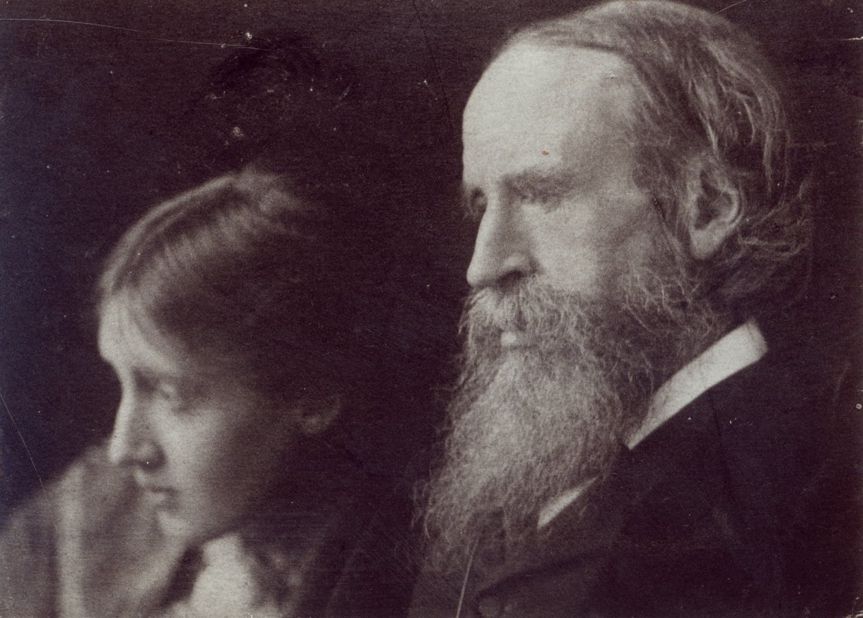 Virginia Woolf e suo padre Sir Leslie Stephen, c.1903 da English Photographer