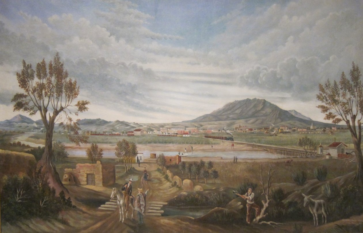 Veduta di El Paso da Leon Trousset