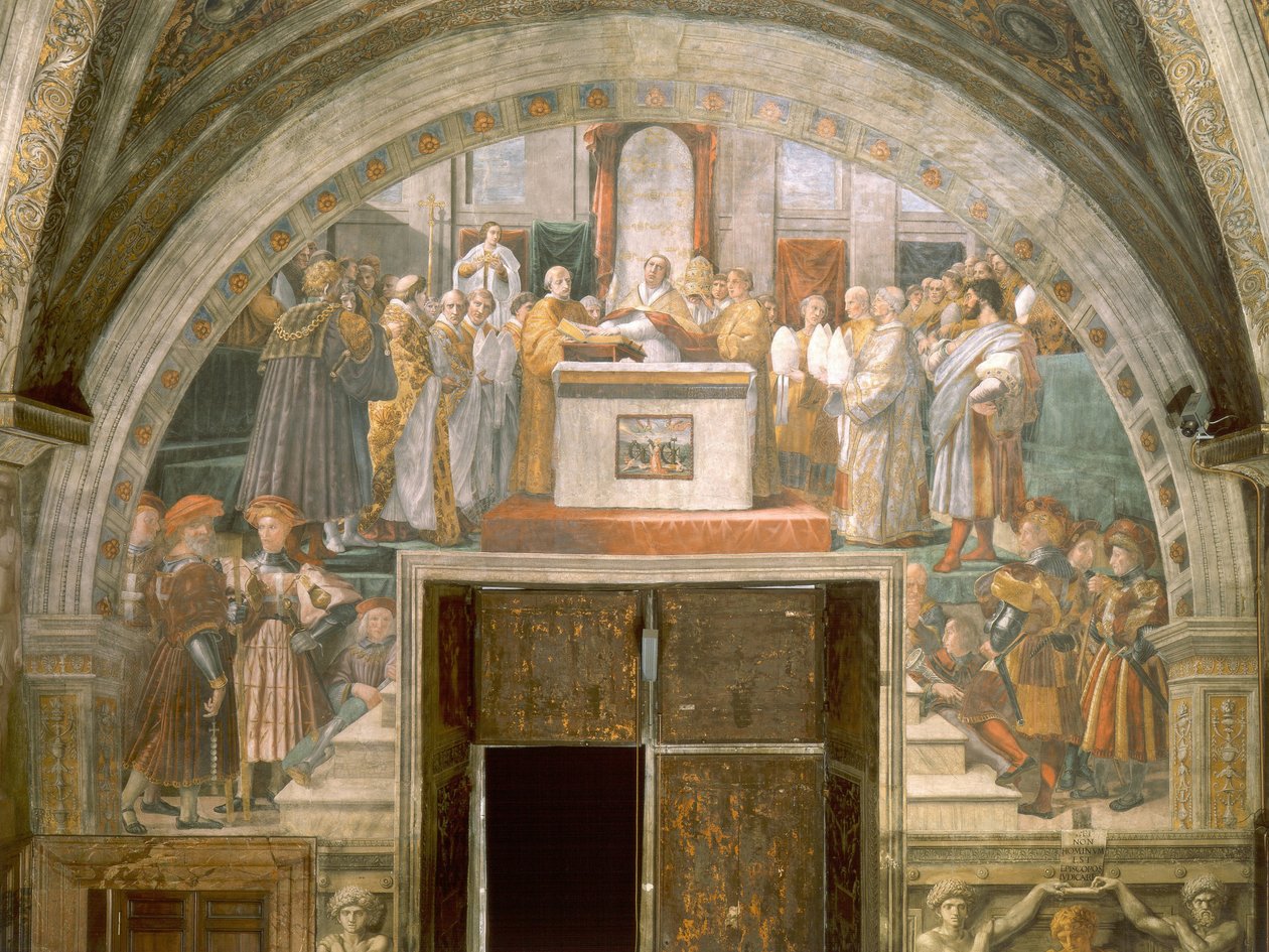 Giustificazione di Leone III da Raffaello Sanzio Raphael
