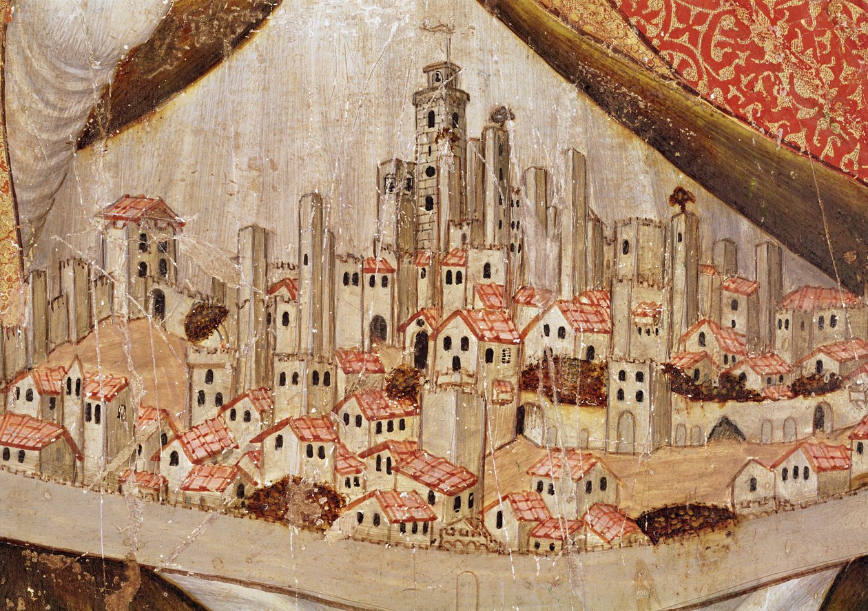 Dettaglio di San Gimignano, c.1391 da Taddeo di Bartolo