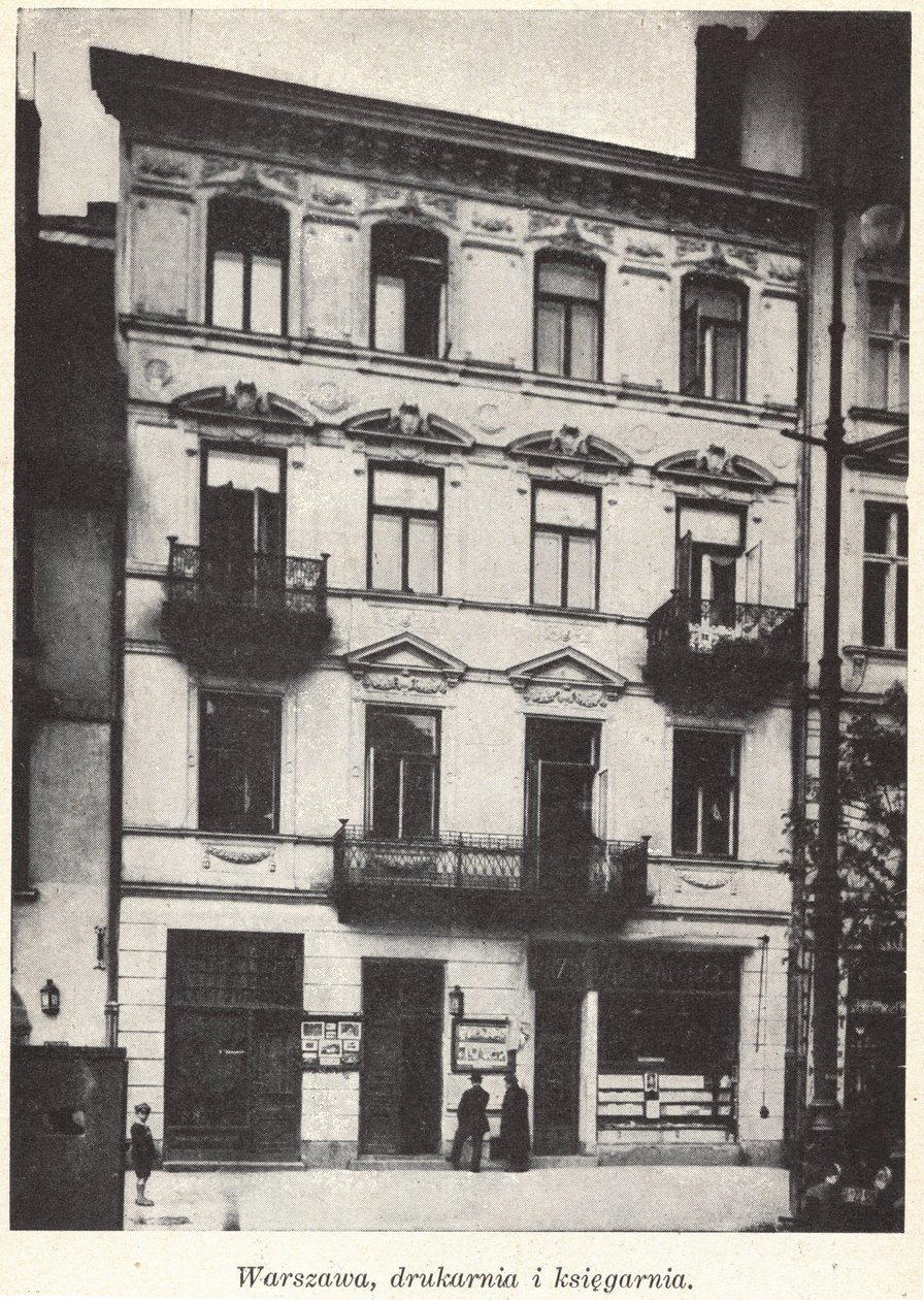 Casa editrice Pallottine (Wydawnictwo Księży Pallotynów) in via Krakowskie Przedmieście 71, Varsavia, Polonia prima della Seconda Guerra Mondiale da Unknown