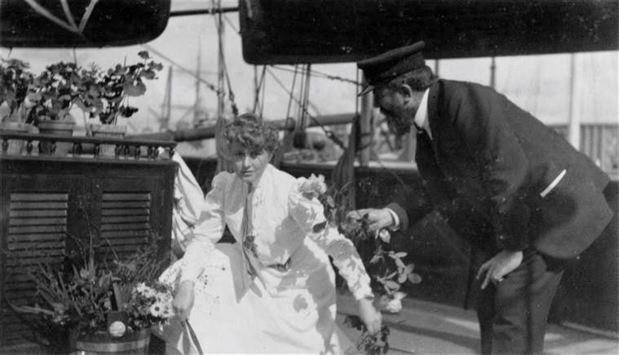 Ritratto di Simonne Legrand-Menier (1881-1972) e Gaston Menier (1855-1934) da Unknown