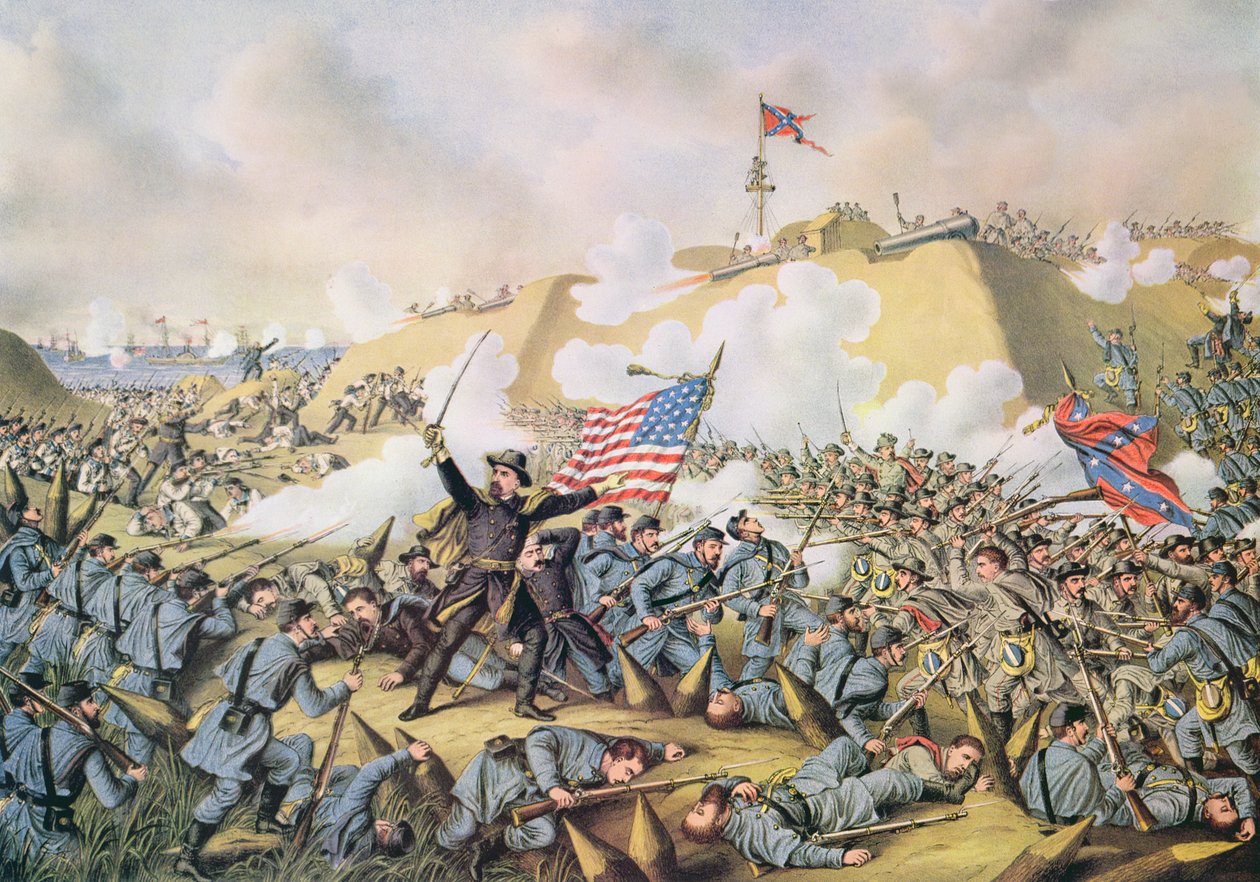 Cattura di Fort Fisher da (after) American School