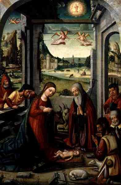 Natività da (attr. to) Master of Jativa