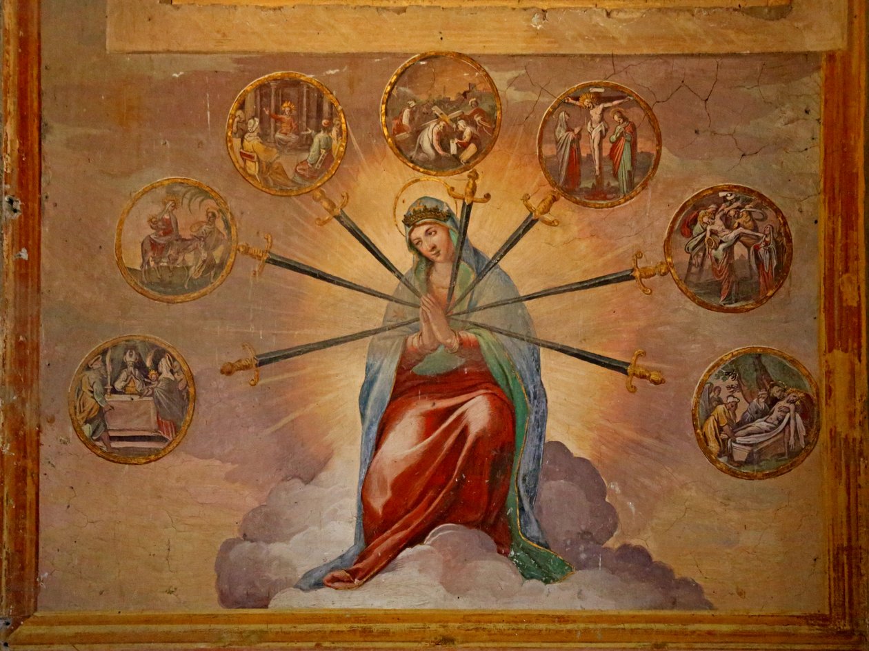 Una variazione sulle Gioie (e Dolori) della Vergine Maria: Annunciazione, Fuga in Egitto, Presentazione, Via Crucis, Crocifissione, Deposizione, Sepoltura da Unknown