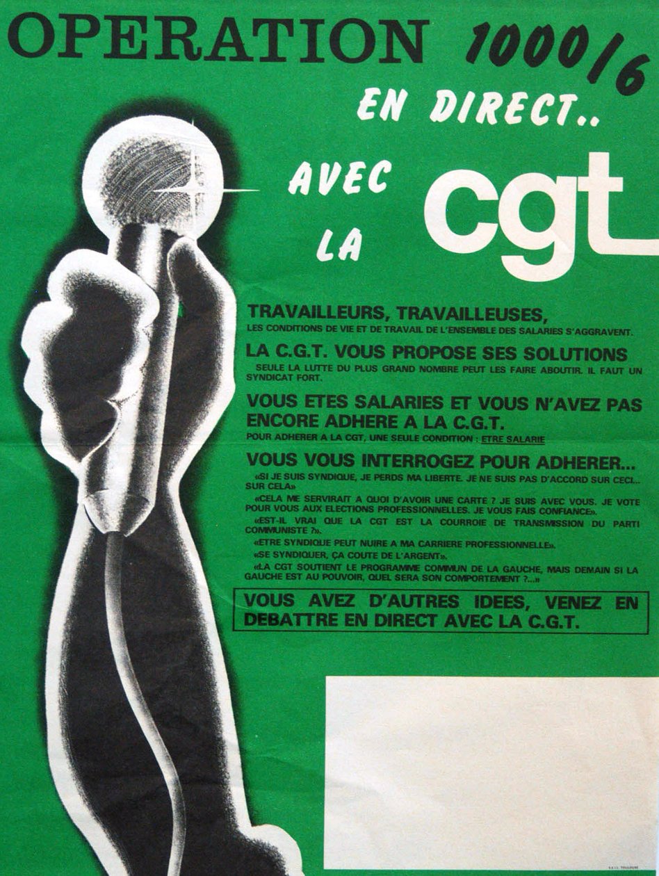 CGT - operazione 1000 manifesti da Unknown