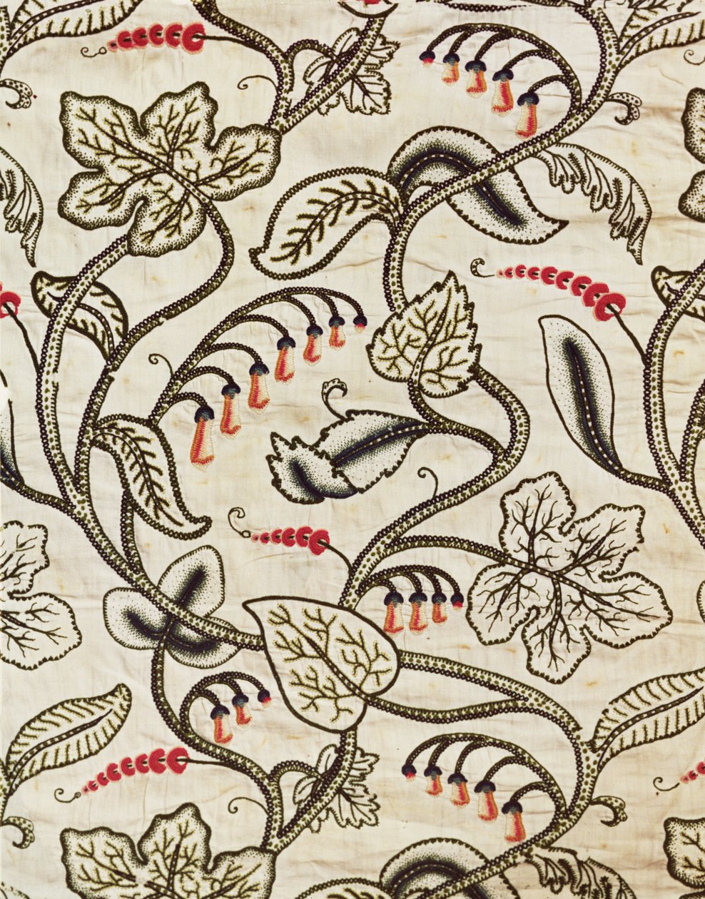 Arazzo a punto crewel con un disegno floreale, fine XVII secolo da Unknown