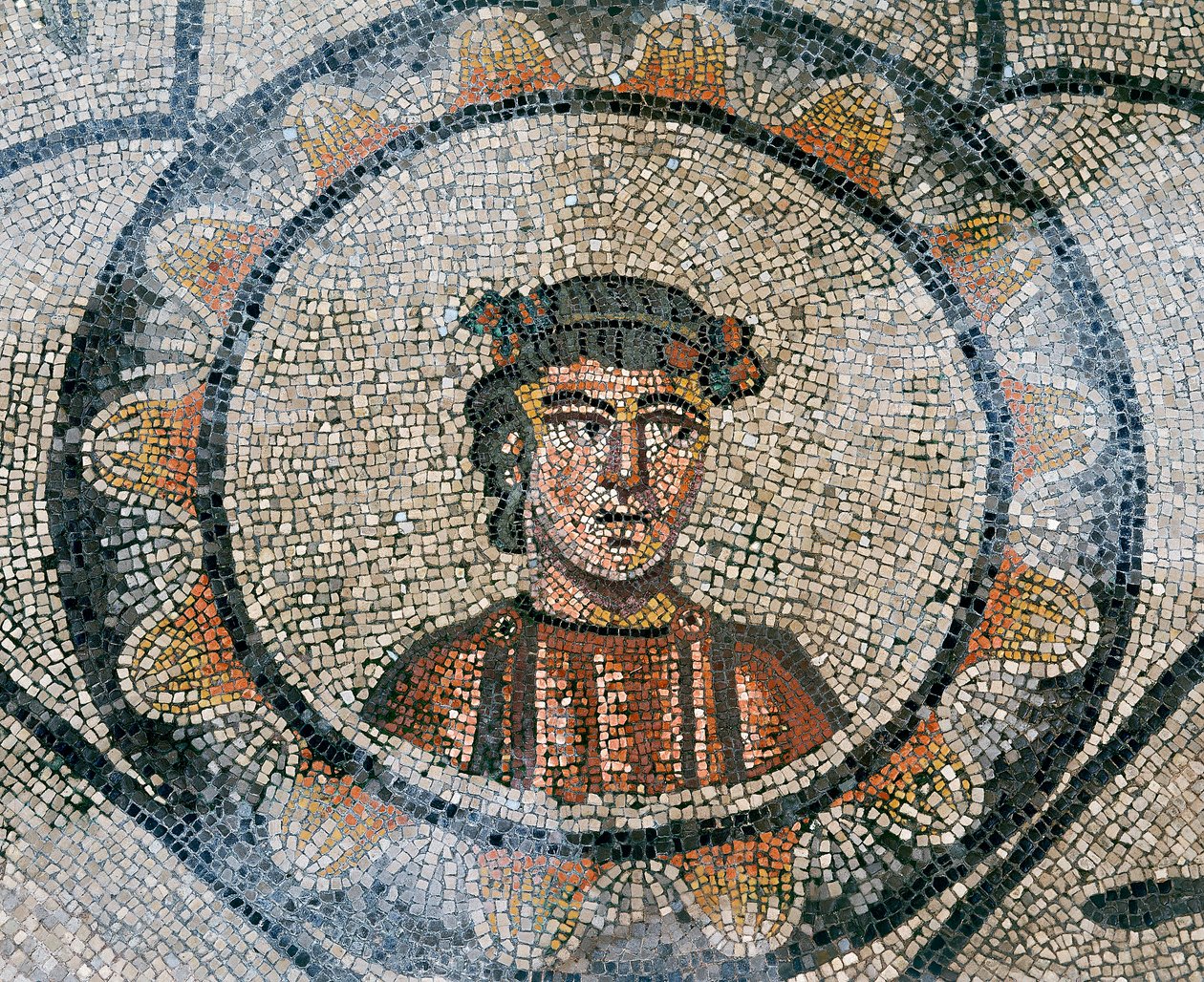 Dettaglio del pavimento della Basilica paleocristiana di Aquileia, Udine da Unknown