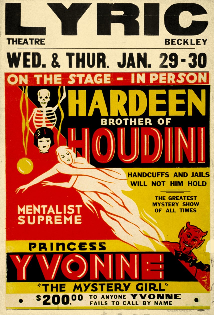 Hardeen fratello di Houdini c.1931 da Unknown