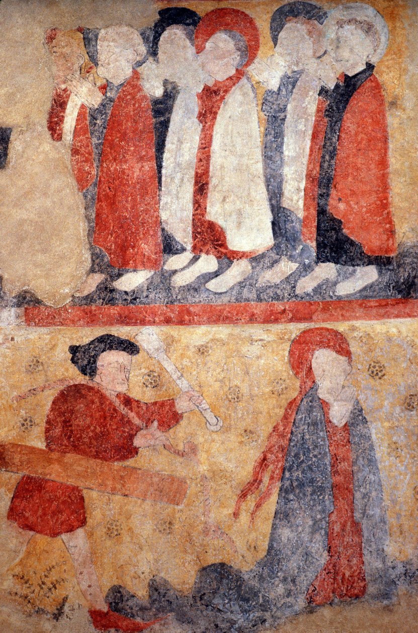 Loire Atlantique N* 079 - St-Sulpice des Landes - Chiesa conosciuta come “Città Vecchia” - Affresco del XV secolo da Unknown