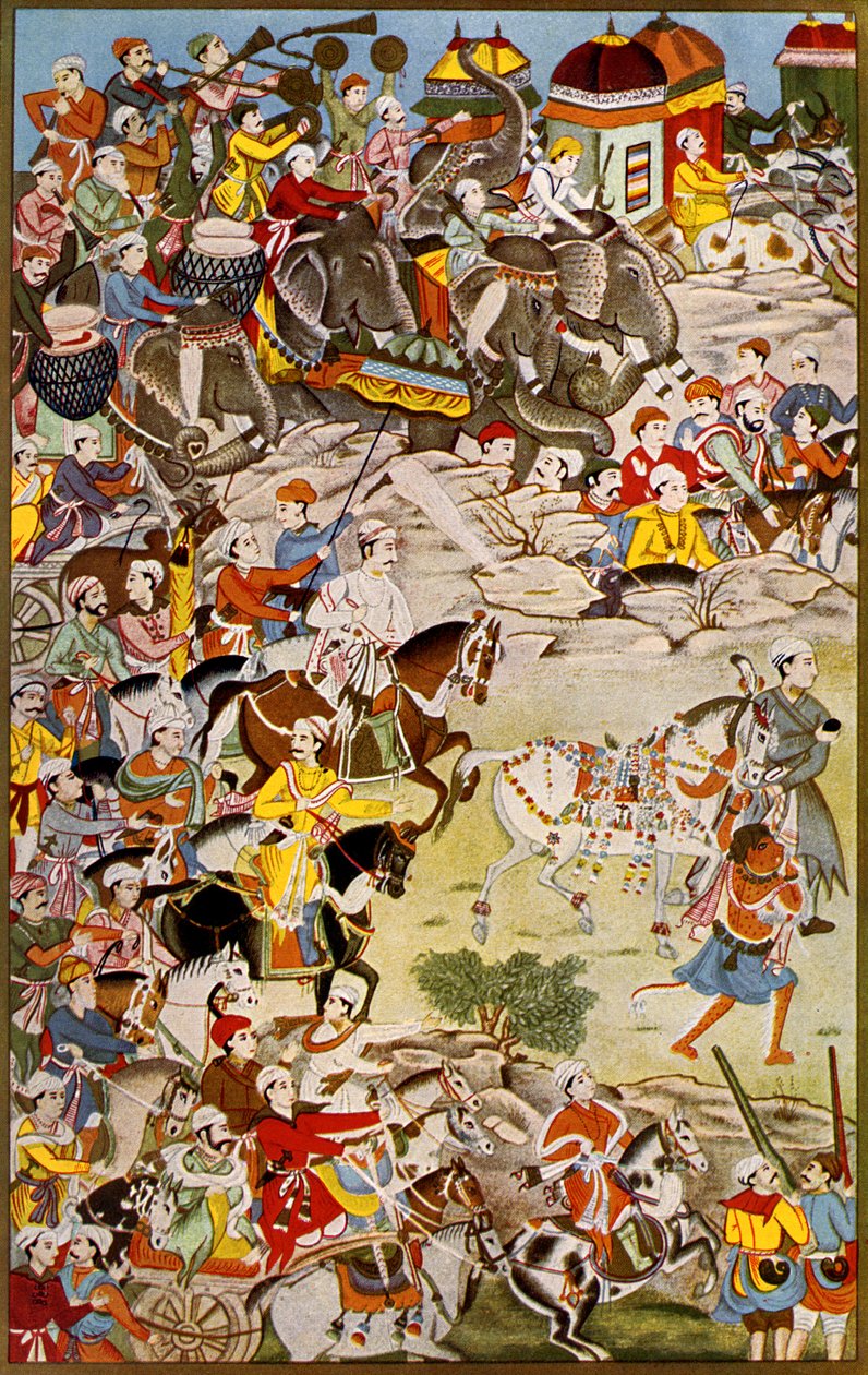Marcia del Gran Mogol, Akbar il Grande da Unknown