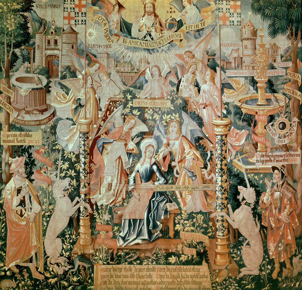 Maria nel Tempio, da Scene della vita della Vergine, Arazzo, 1530 da Unknown