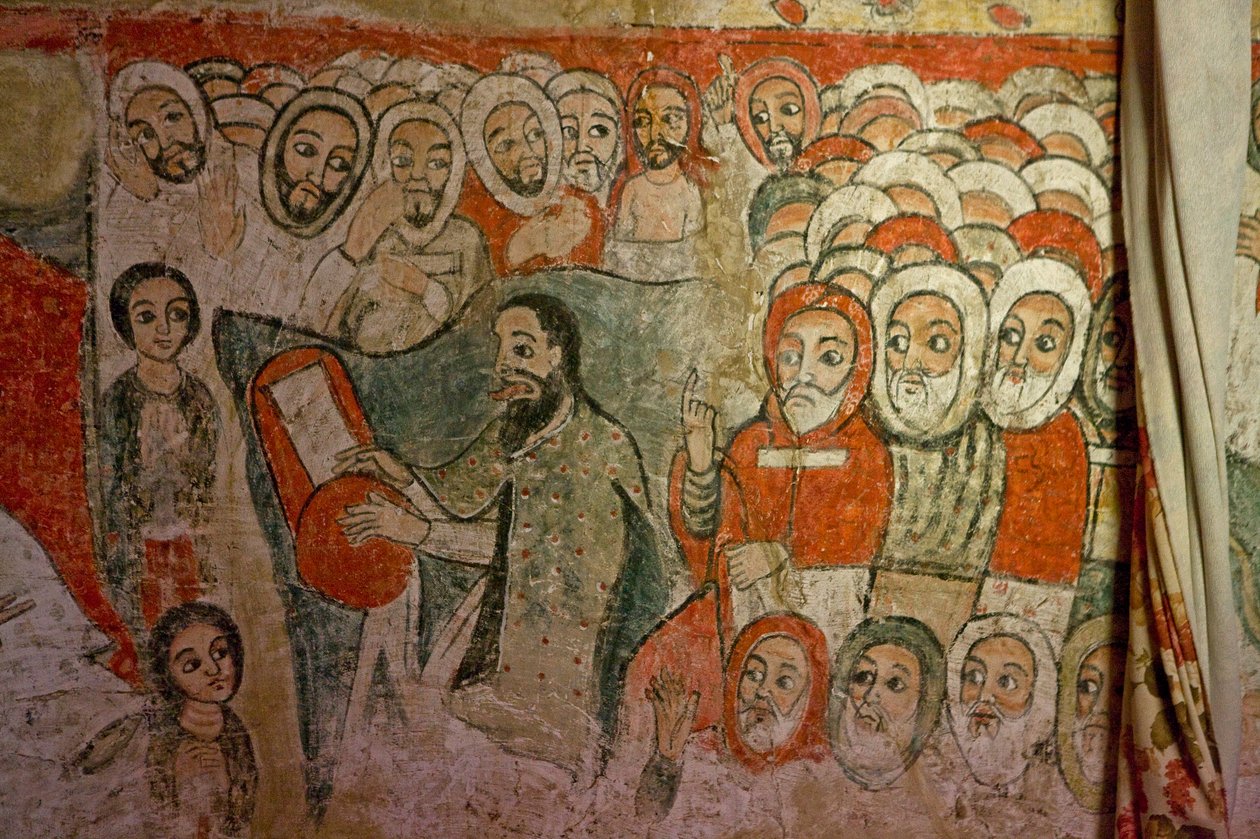 Chiesa cristiana di Narga Selassie, Isola di Dek, Lago Tana, Regione di Gondar, Etiopia, Africa da Unknown