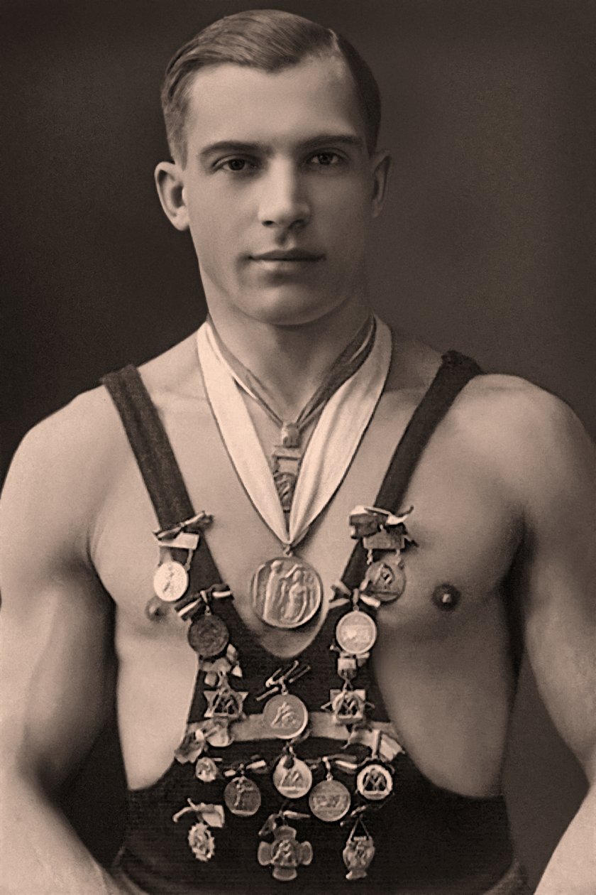 Ritratto di un lottatore c.1920 da Unknown