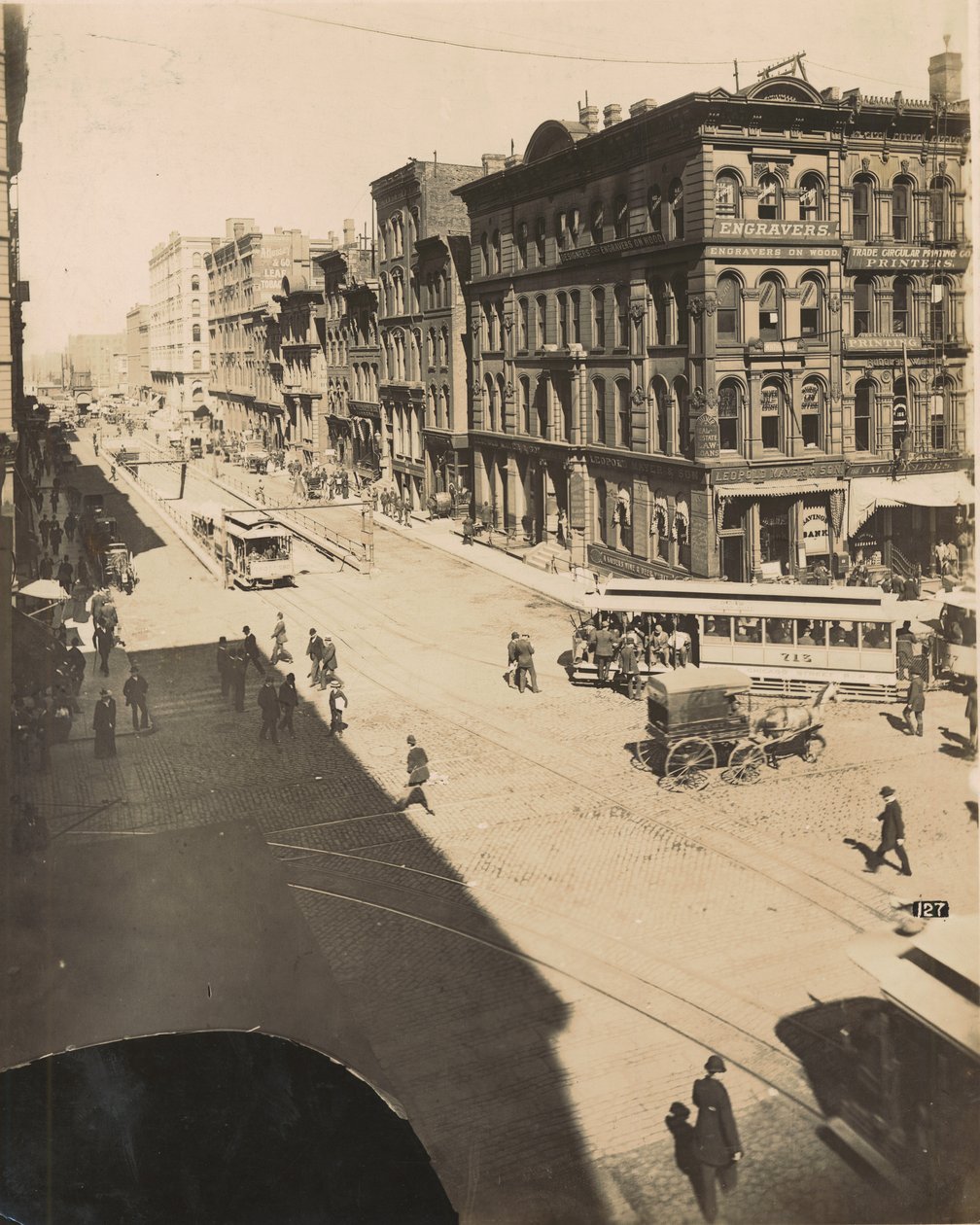 LaSalle Street, a nord di Randolph Street, 1890 da American Photographer