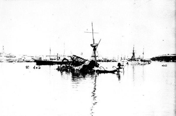 USS Maine nel porto dell