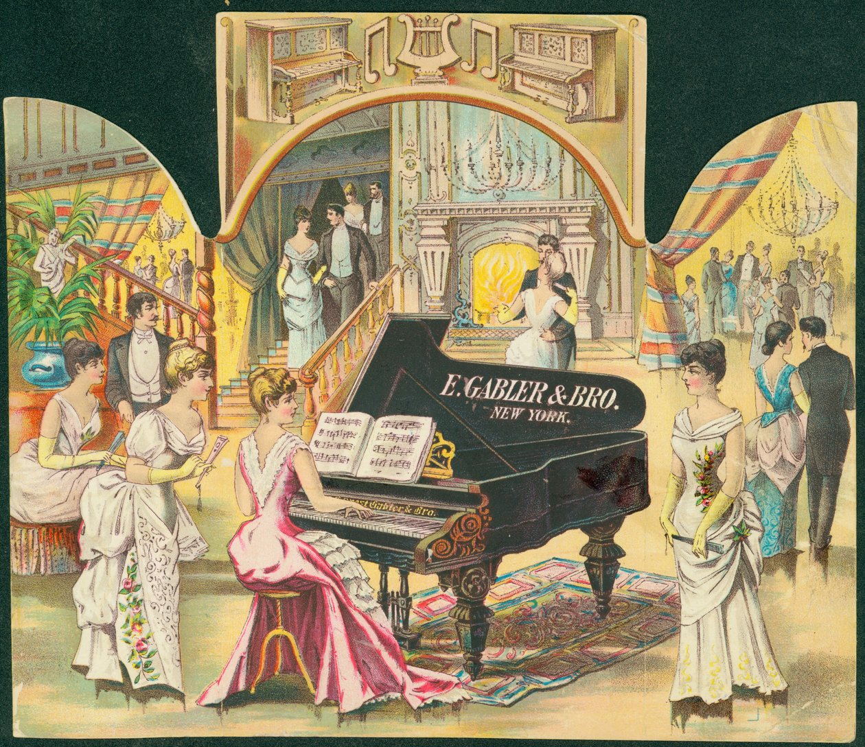 E. Gabler & Bro., New York [pianoforti] da American School