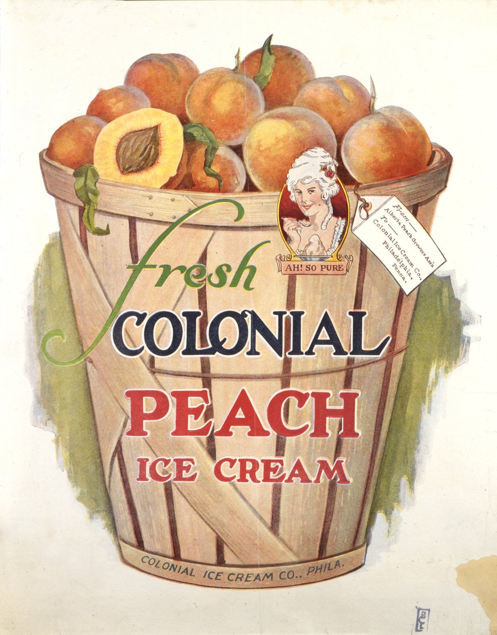 Gelato alla pesca coloniale fresco, Ah, così puro! da American School