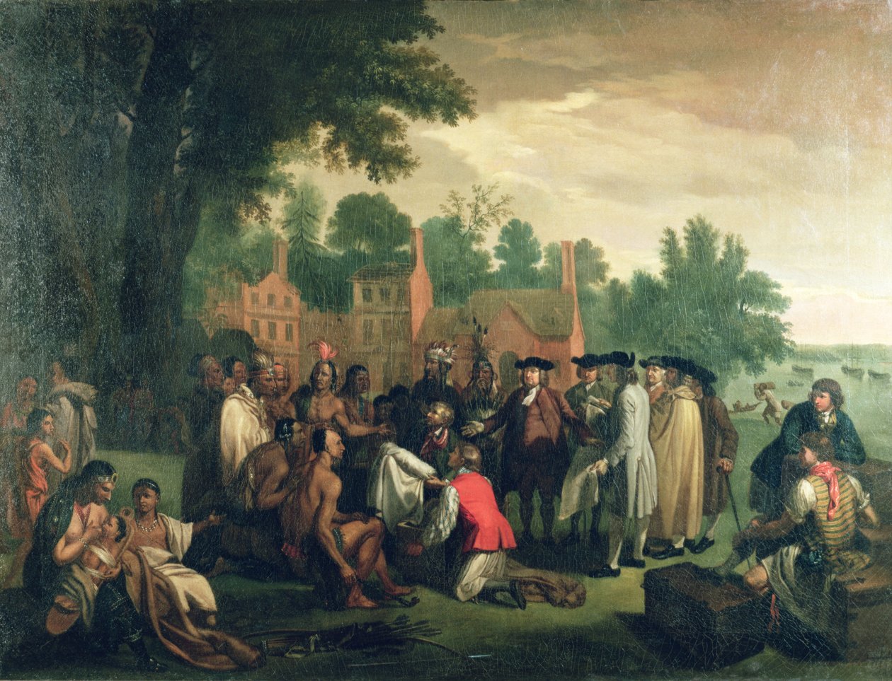 Il trattato di Penn con gli indiani da American School