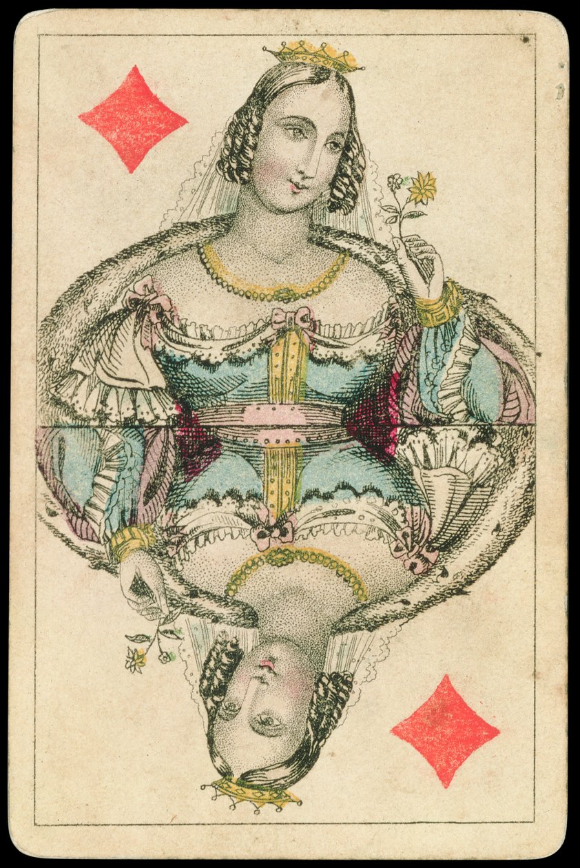 Carta da Gioco: Regina di Quadri da American School