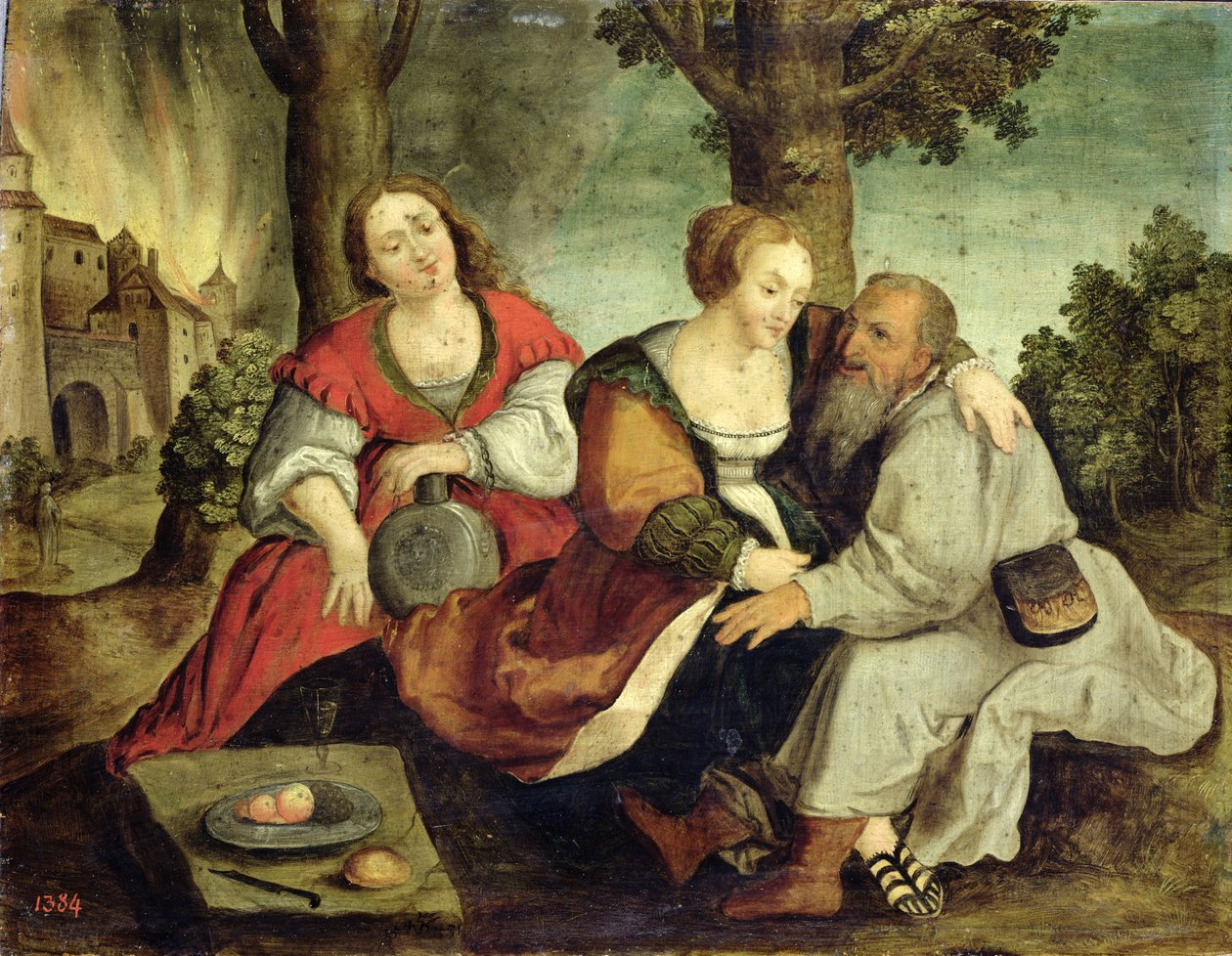 Lot e le sue figlie da Dutch School