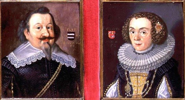Ritratto di un uomo e sua moglie, XVII secolo da Dutch School