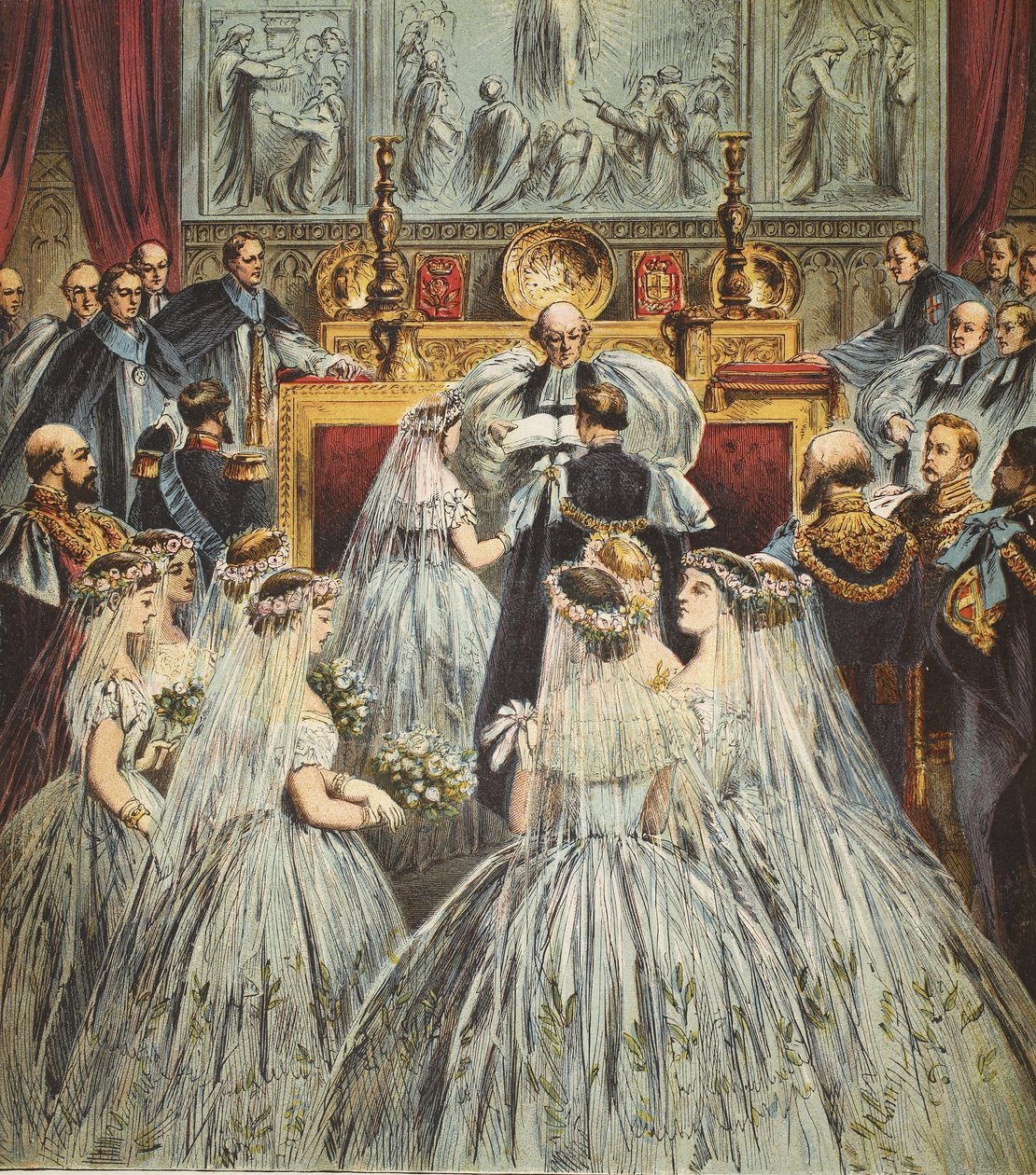 Matrimonio del Principe di Galles e Alexandra da English School