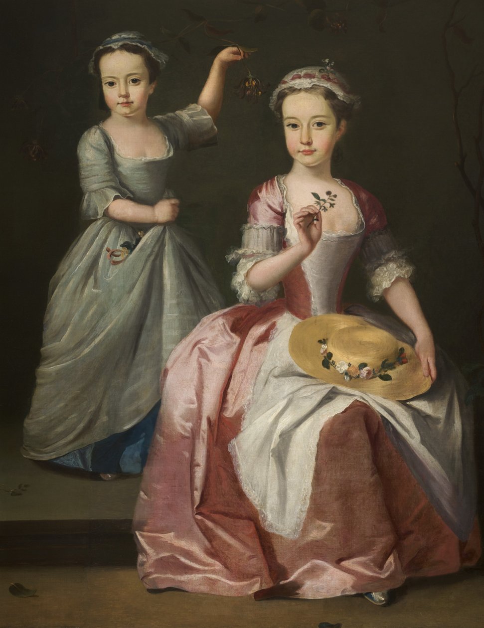 Meriel Legh e Dorothea Byrne, c.1750 da English School