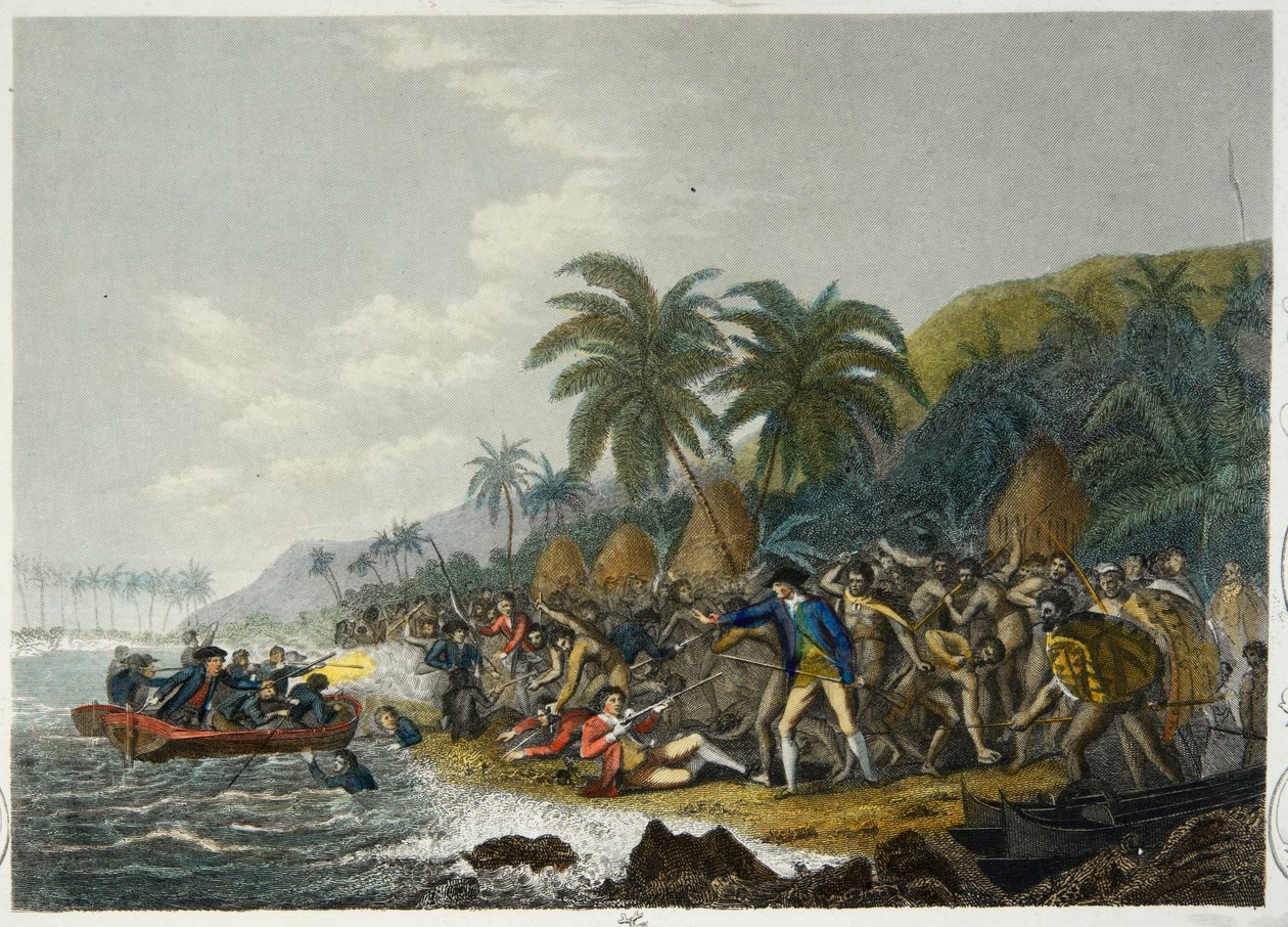 La morte del Capitano Cook da English School