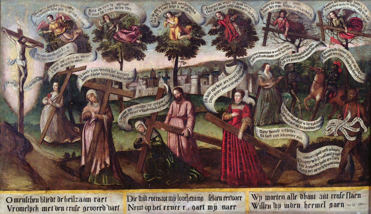 La via della croce da Flemish School