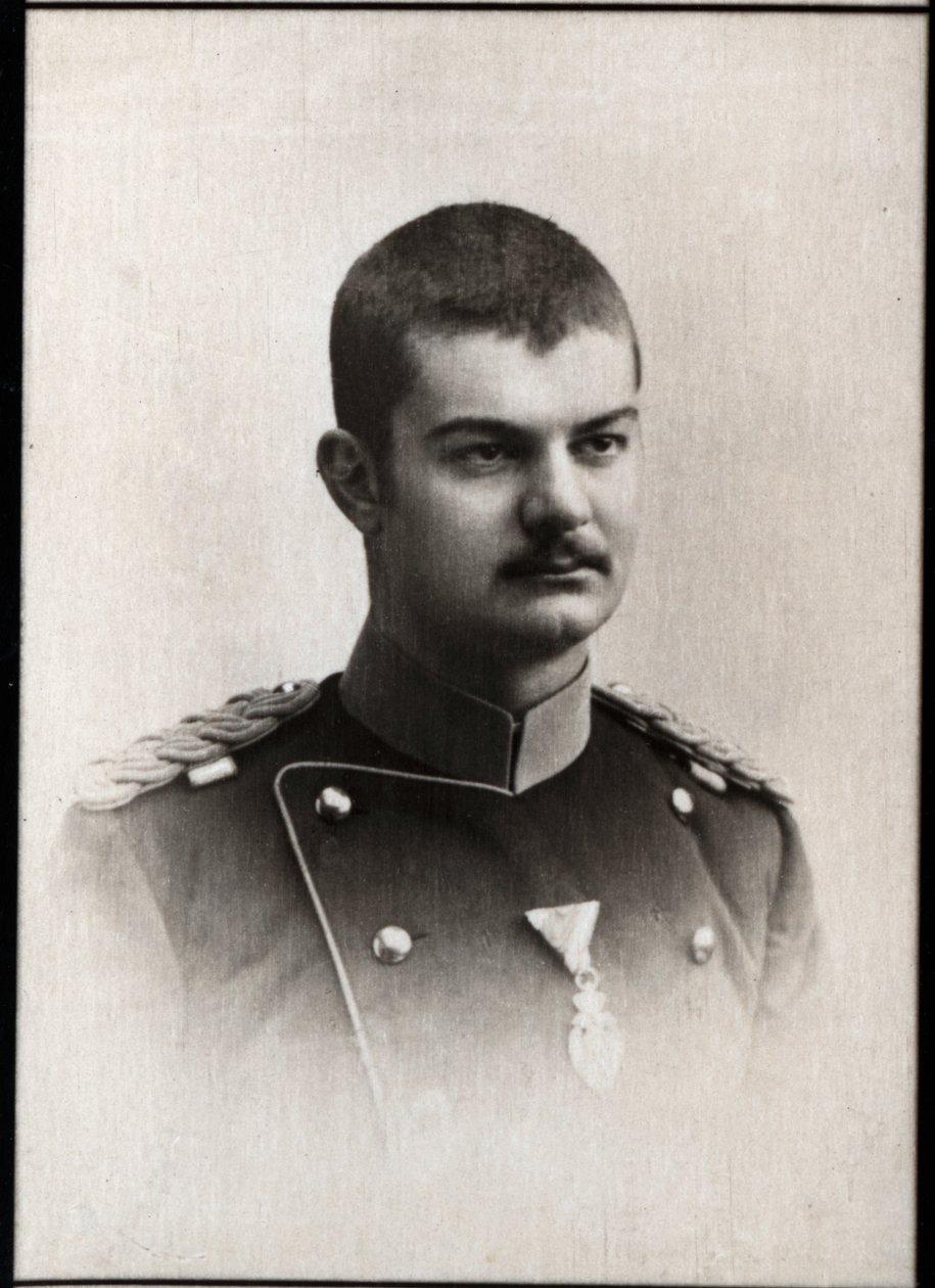 Ritratto di Alessandro I Obrenovic di Serbia (1876-1903), Re di Serbia da French Photographer
