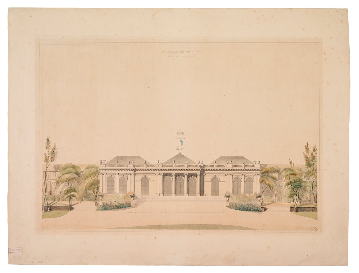 Facciata del Castello di Neuilly da French School