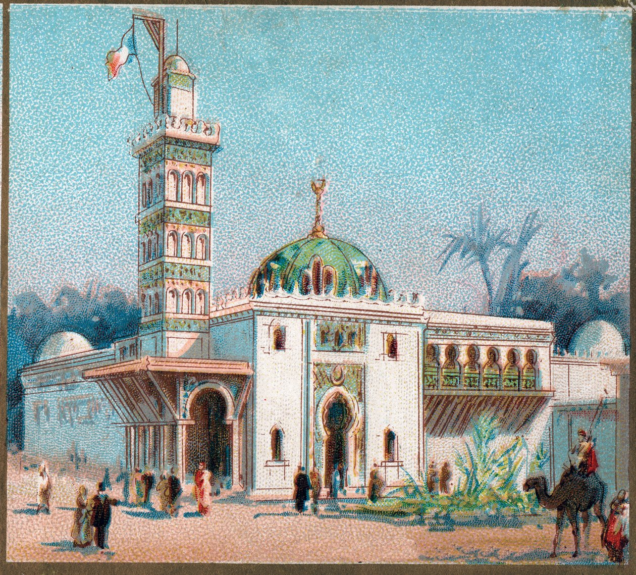 Parigi. Esposizione Universale del 1889: La moschea araba. da French School