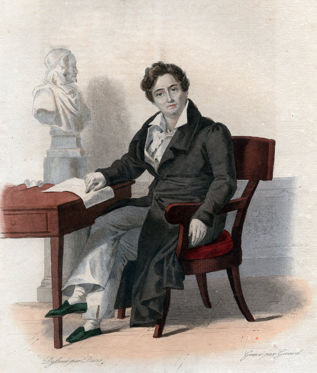 Ritratto di François Joseph Talma (1763-1826), attore francese da French School