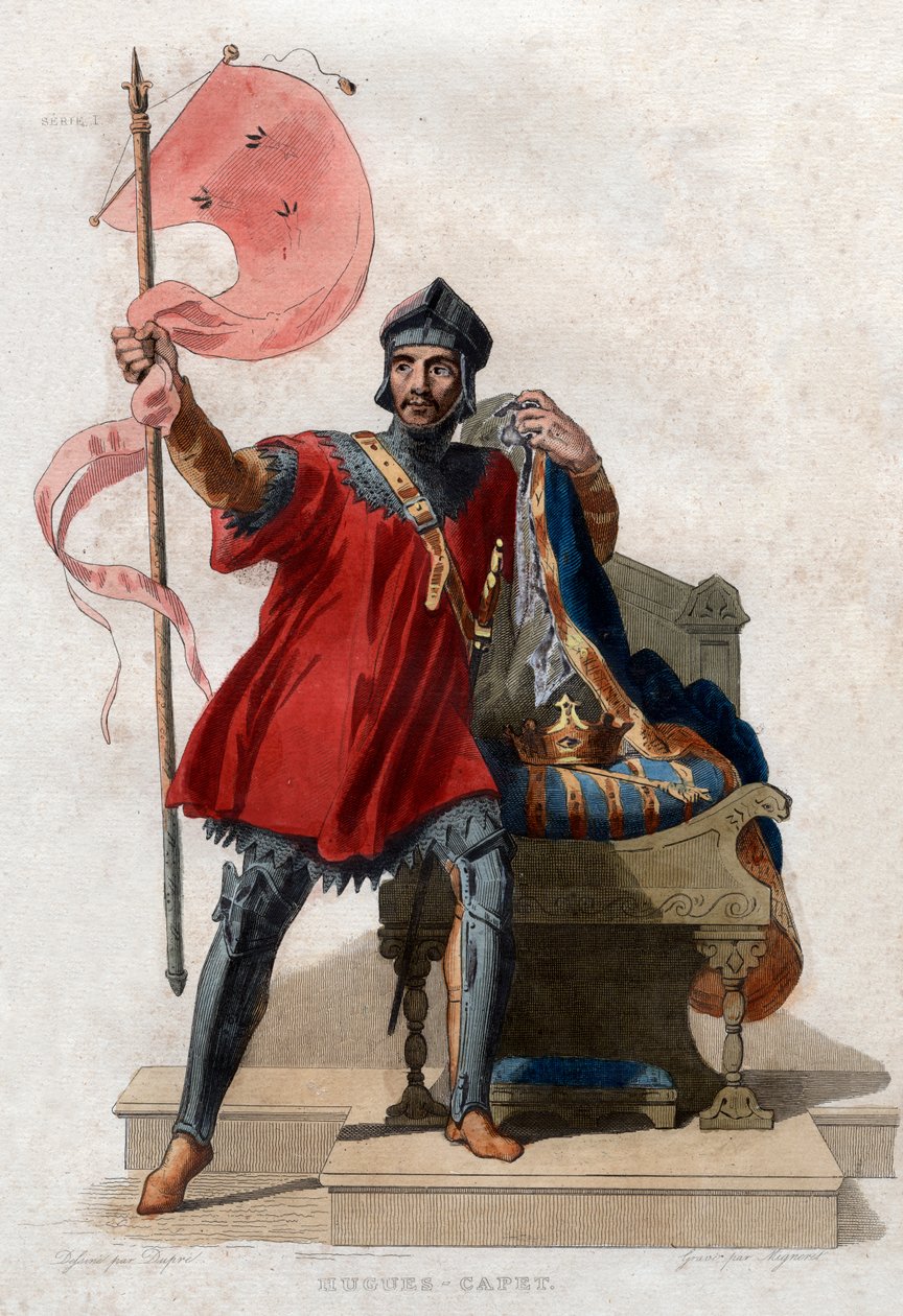 Ritratto di Ugo Capeto (c.941-996), Re di Francia da French School