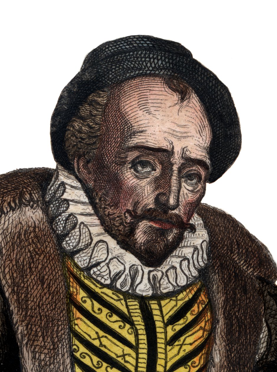Ritratto di Michel Eyquem de Montaigne, scrittore francese da French School