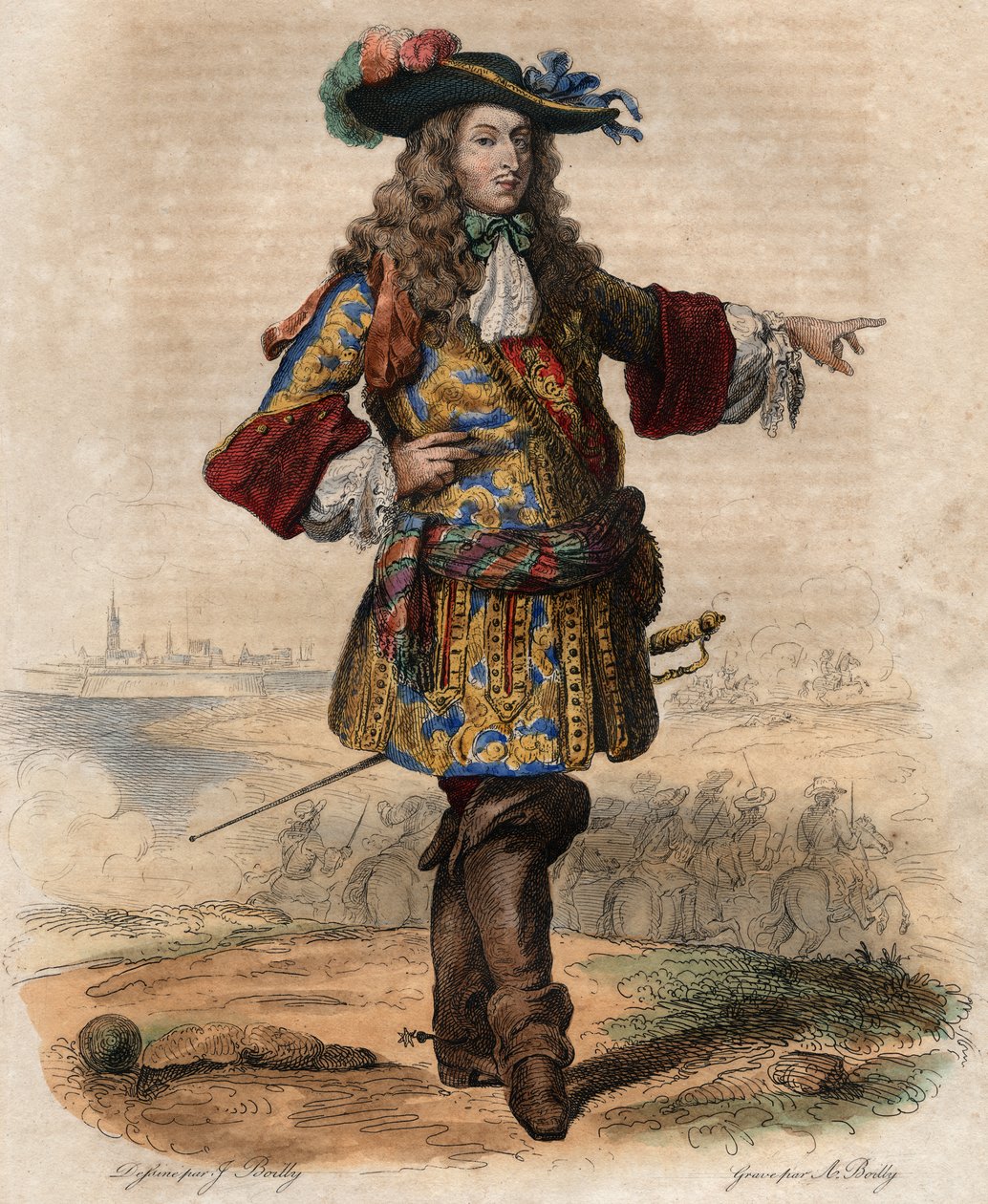 Ritratto di Luigi di Borbone, Principe di Condé (1621-1686), generale francese, noto come il Gran Condé. da French School