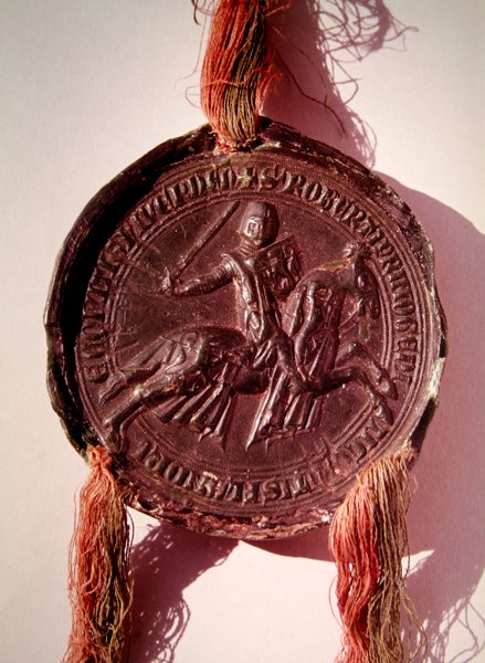 Sigillo di Robert de Dampierre, Conte di Nevers da French School