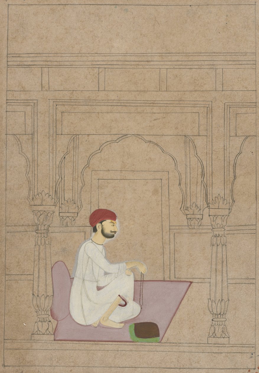 Asceta meditante, c.1730 da Indian School