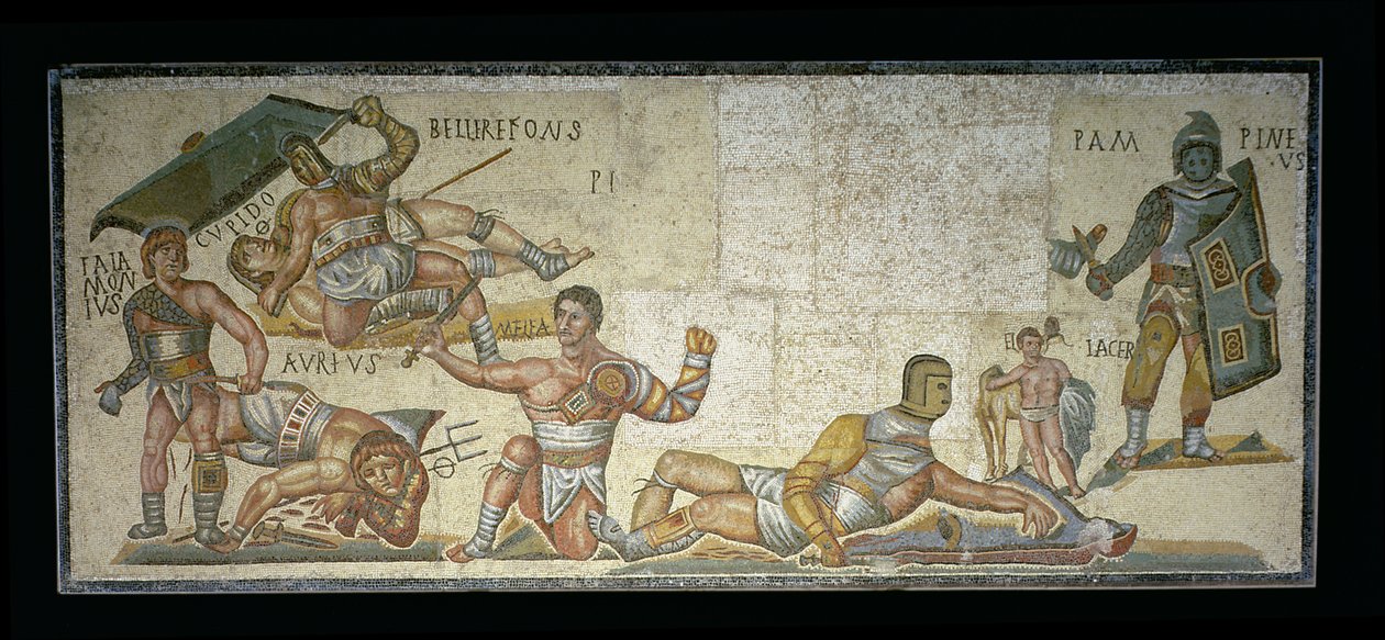 Battaglia tra gladiatori, 320 d.C. da Roman