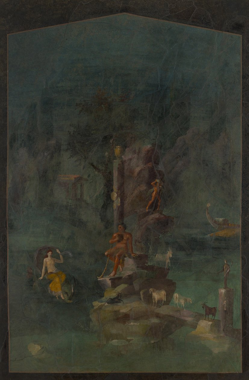 Polifemo e Galatea in un paesaggio, dalla villa imperiale di Boscotrecase da Roman